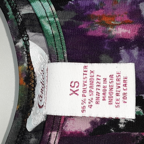 Candie's Floral Print Blouse - Picture 4 of 4